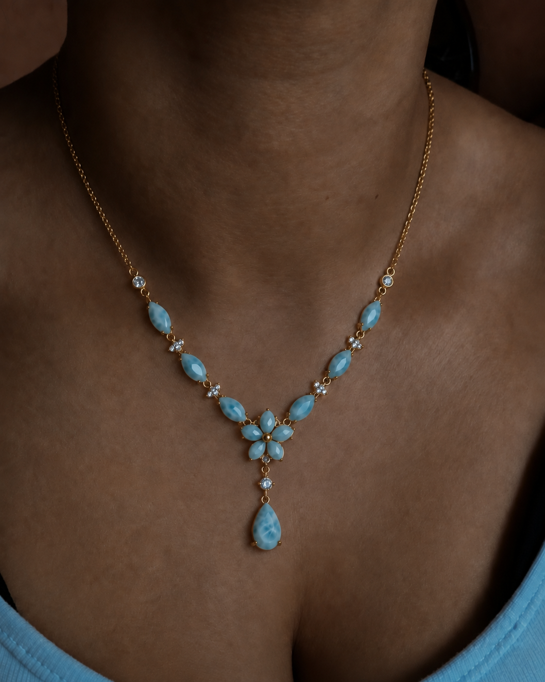 Larimar Necklace — DR 🇩🇴